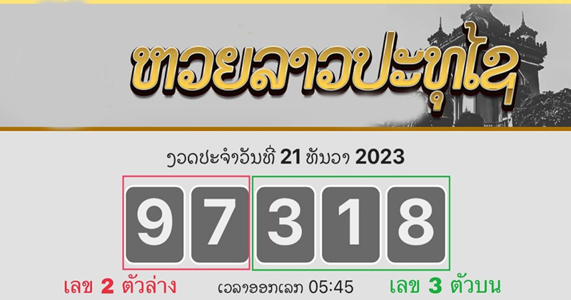 สถิติหวยลาวประตูชัย - "Lao Pratu Chai lottery statistics"